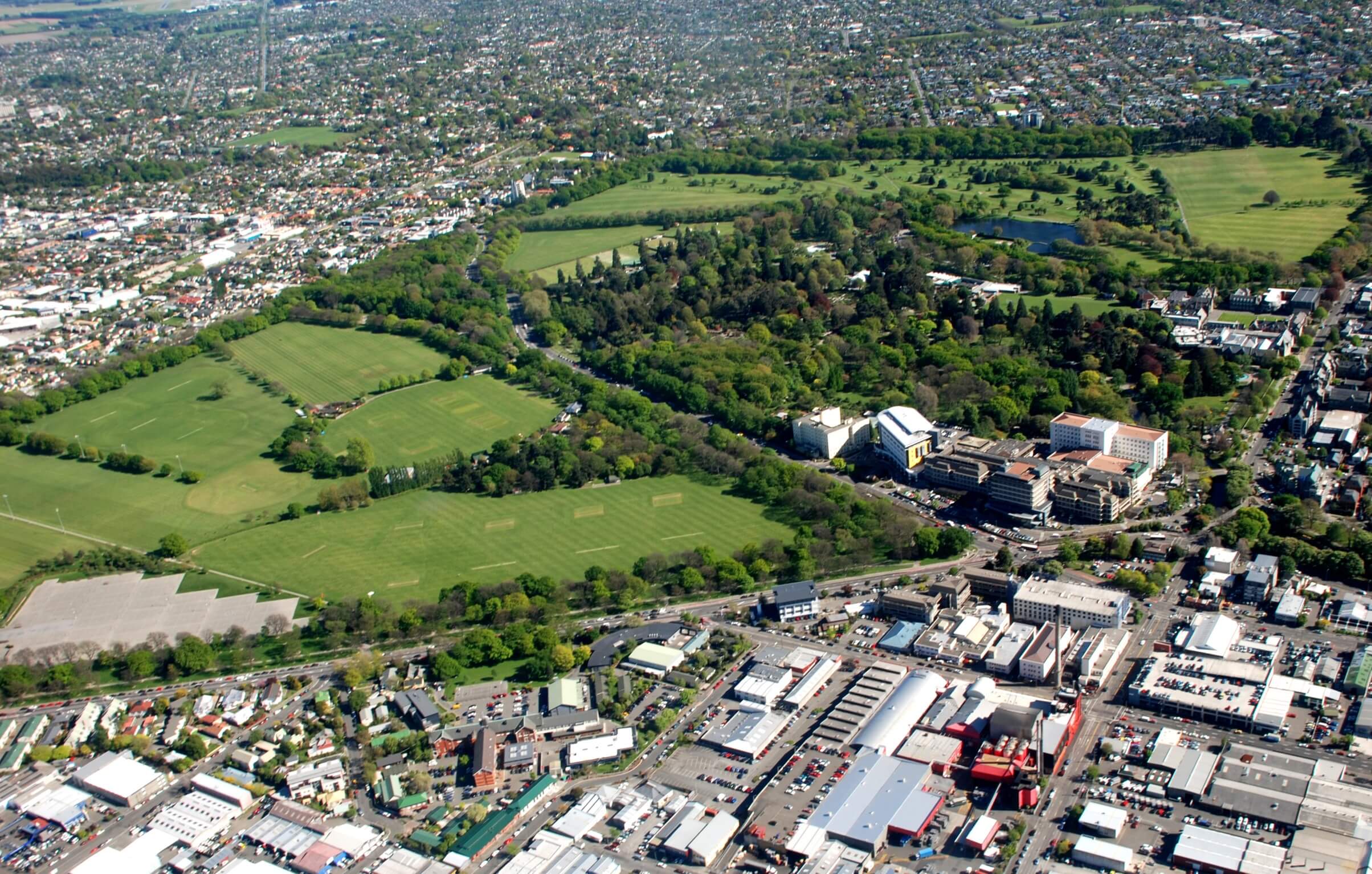 Hagley Park in Chrtistchurch.