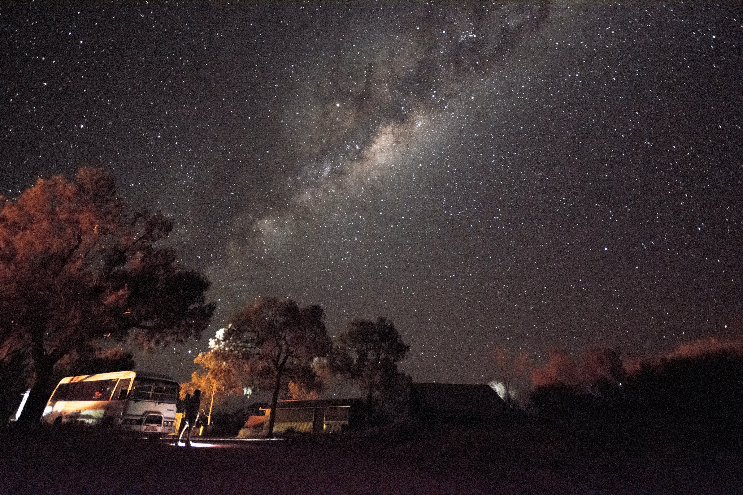 Stars around Kings Creek Station.