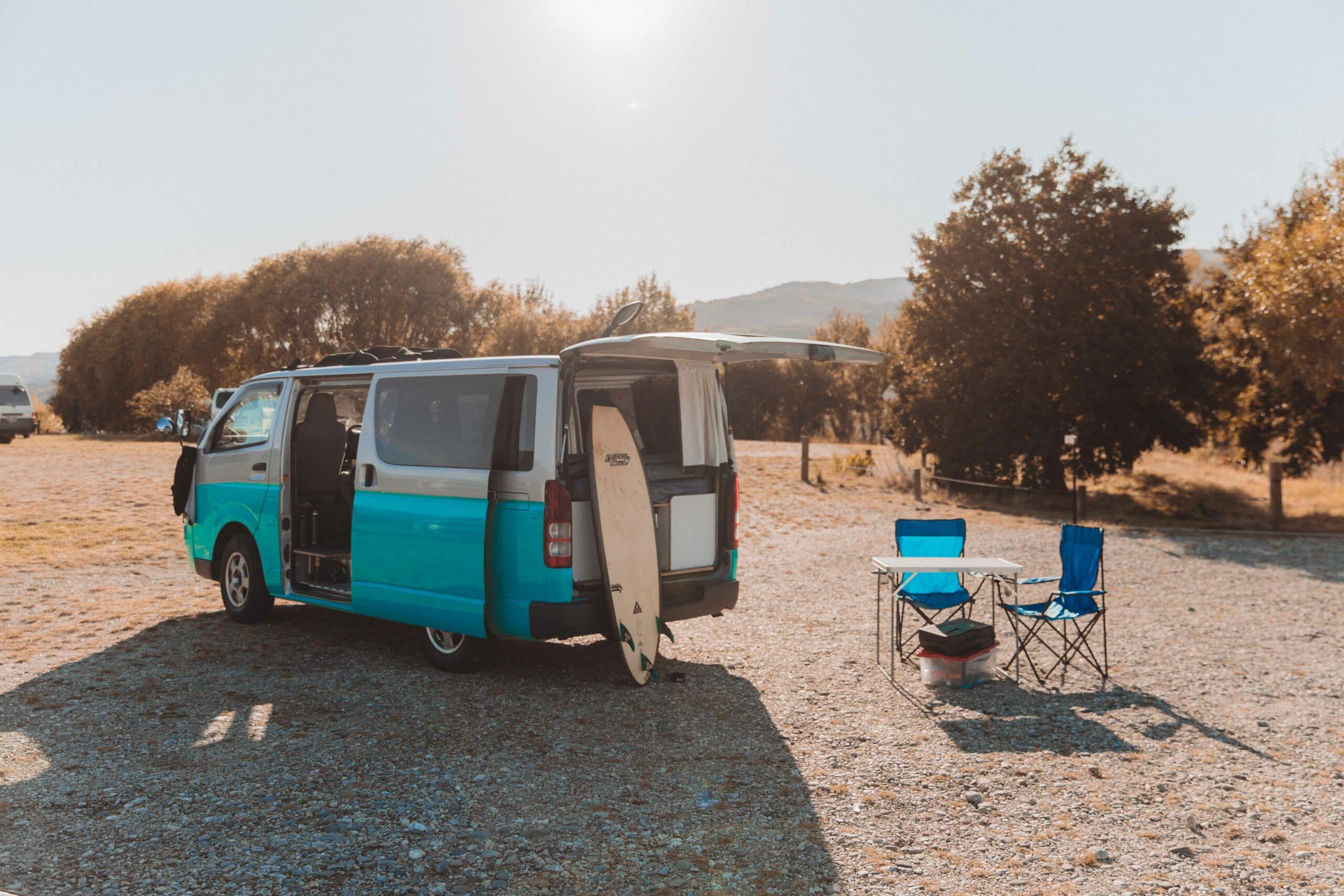 Low-top campervan. 